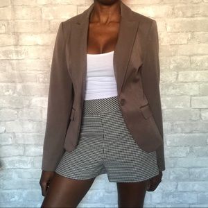 EXPRESS | Notch Collar One Button Blazer